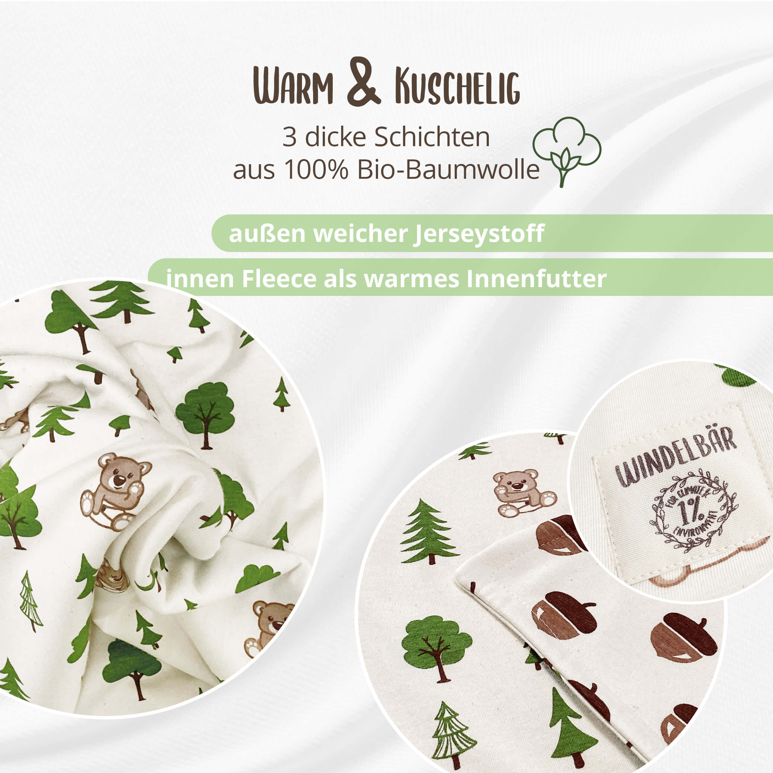 Babydecke - Wald