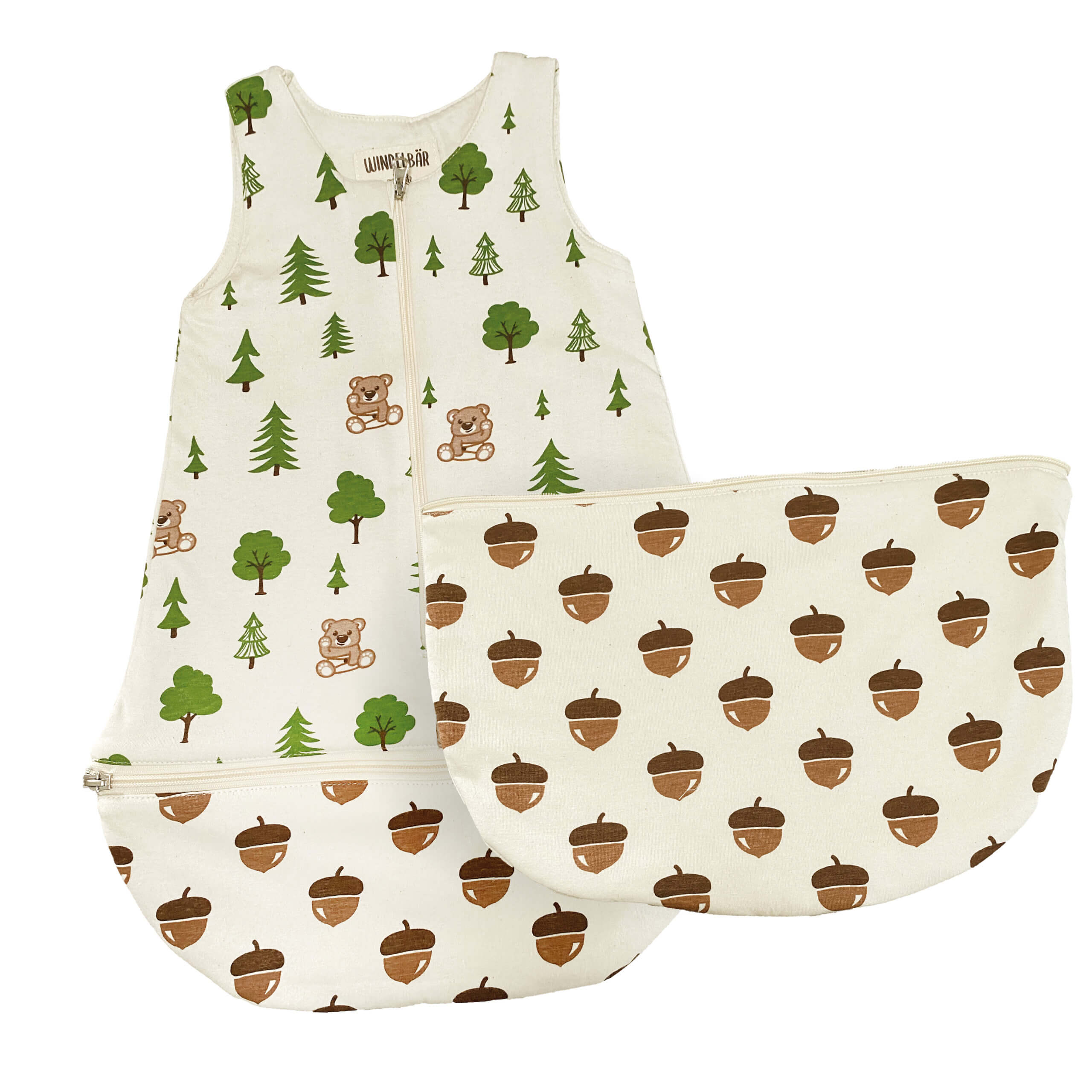 schlafsack warm baby Schlafsack Wald mitwachsend