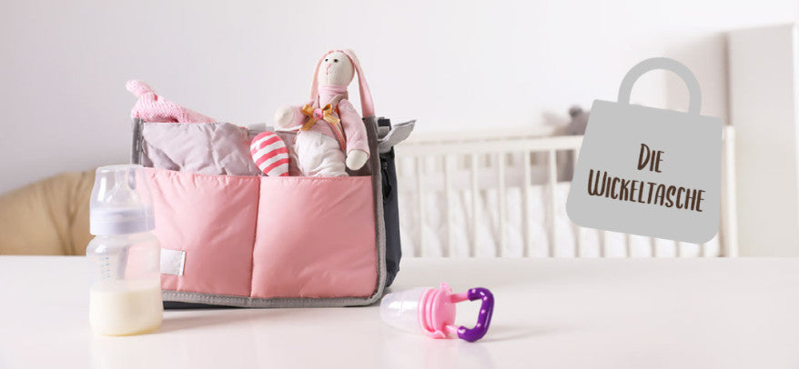 gepackte Wickeltasche
