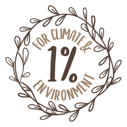 1% for climate & environment badge