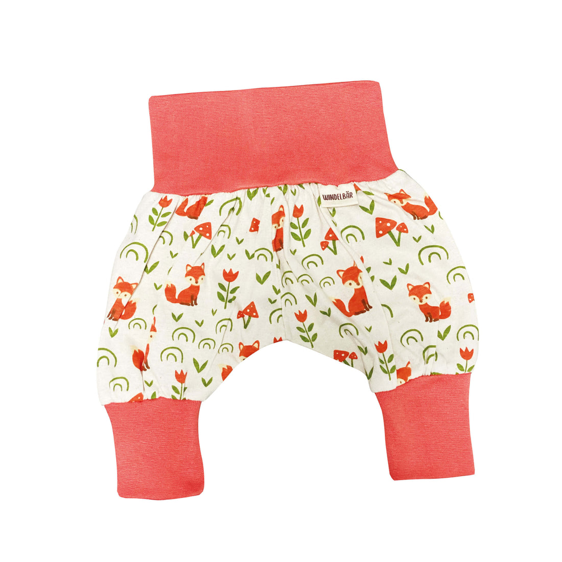 Pumphose - Fuchs mit roten Bündchen