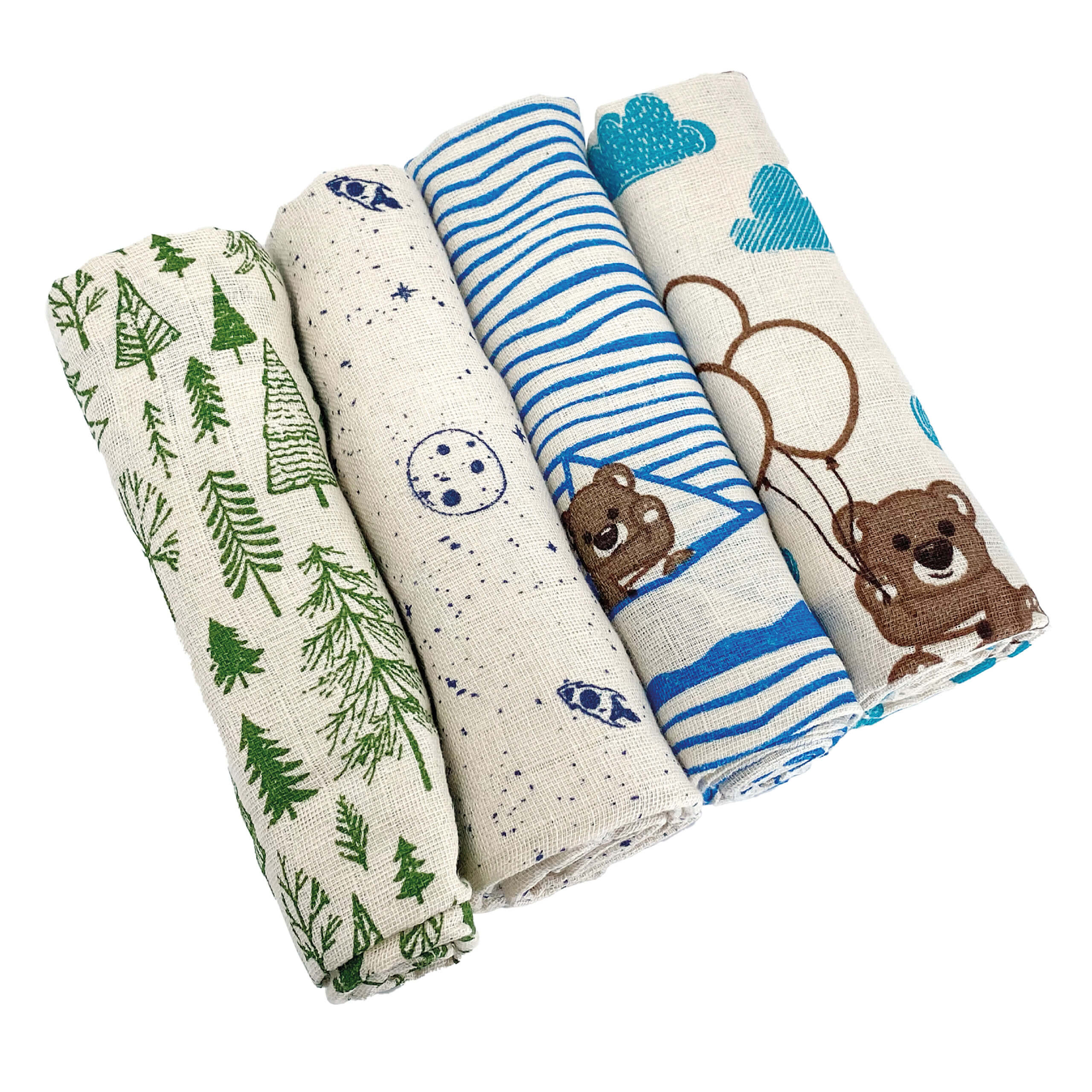 Medizinische Mullwindeln 12-fach Gefaltet - 100 Stück Packung