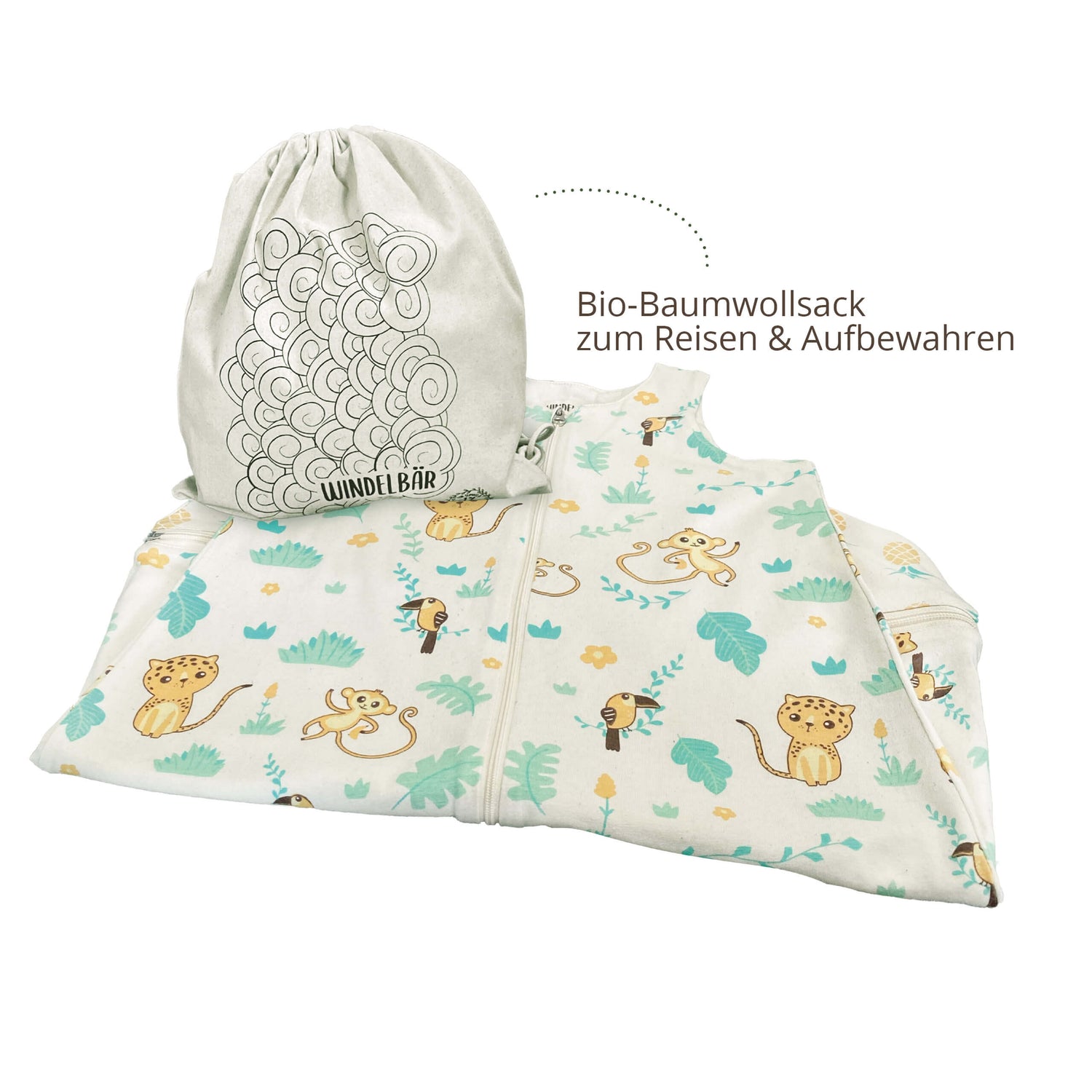 baby schlafsack mitwachsend Schlafsack Dschungel mitwachsend
